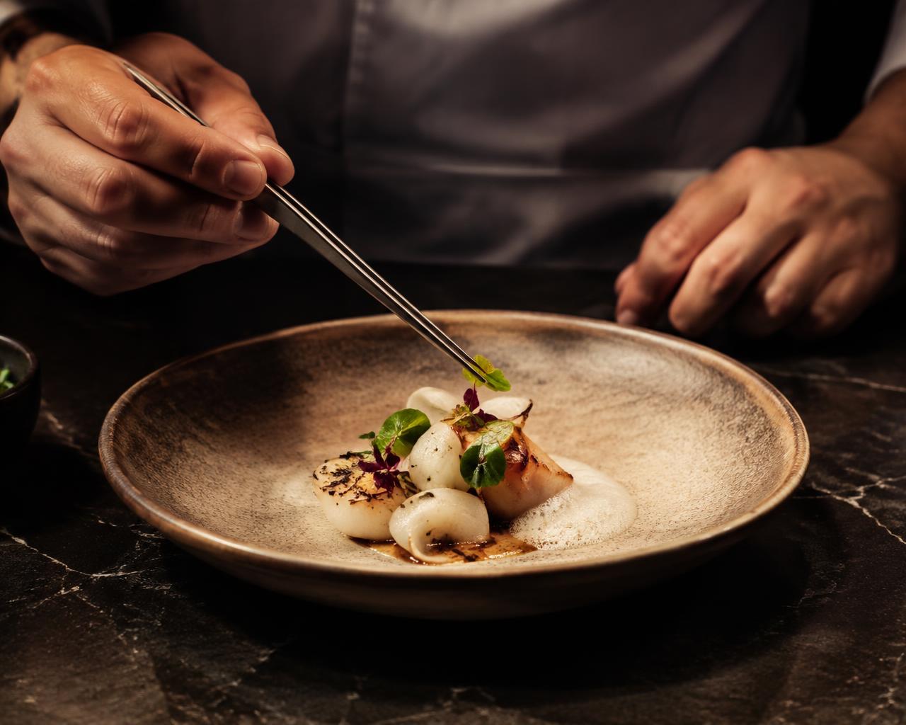 Restaurant plating photography